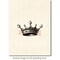 Deep Red Stamps Crown for Royalty Rubber Cling Stamp 2.6 x 1.4 inches